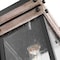 Nuvo Homestead 1-Lgt Large Wall Lantern - Matte Black & Wood / Clear Seed 60/7542 - alternate 3